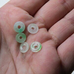 Jade Donut shape Pendent 5 pieces